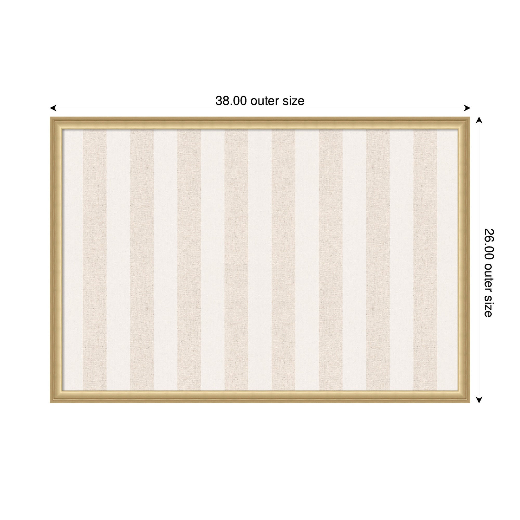 Pinboard Florence Gold 38x26 2