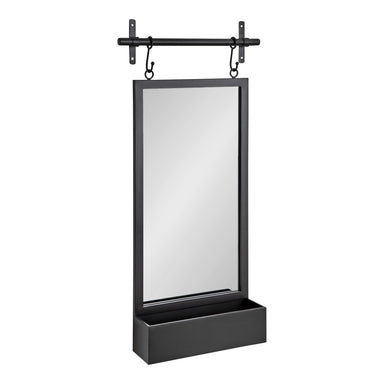 Functional Mirror Black 18x39 1