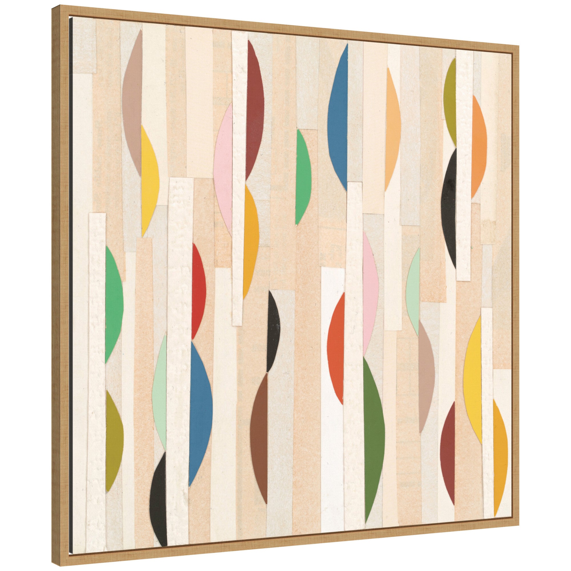 Geometric Abstract 1 FC by Felicia Dadak Framed Canvas Wall Art Print