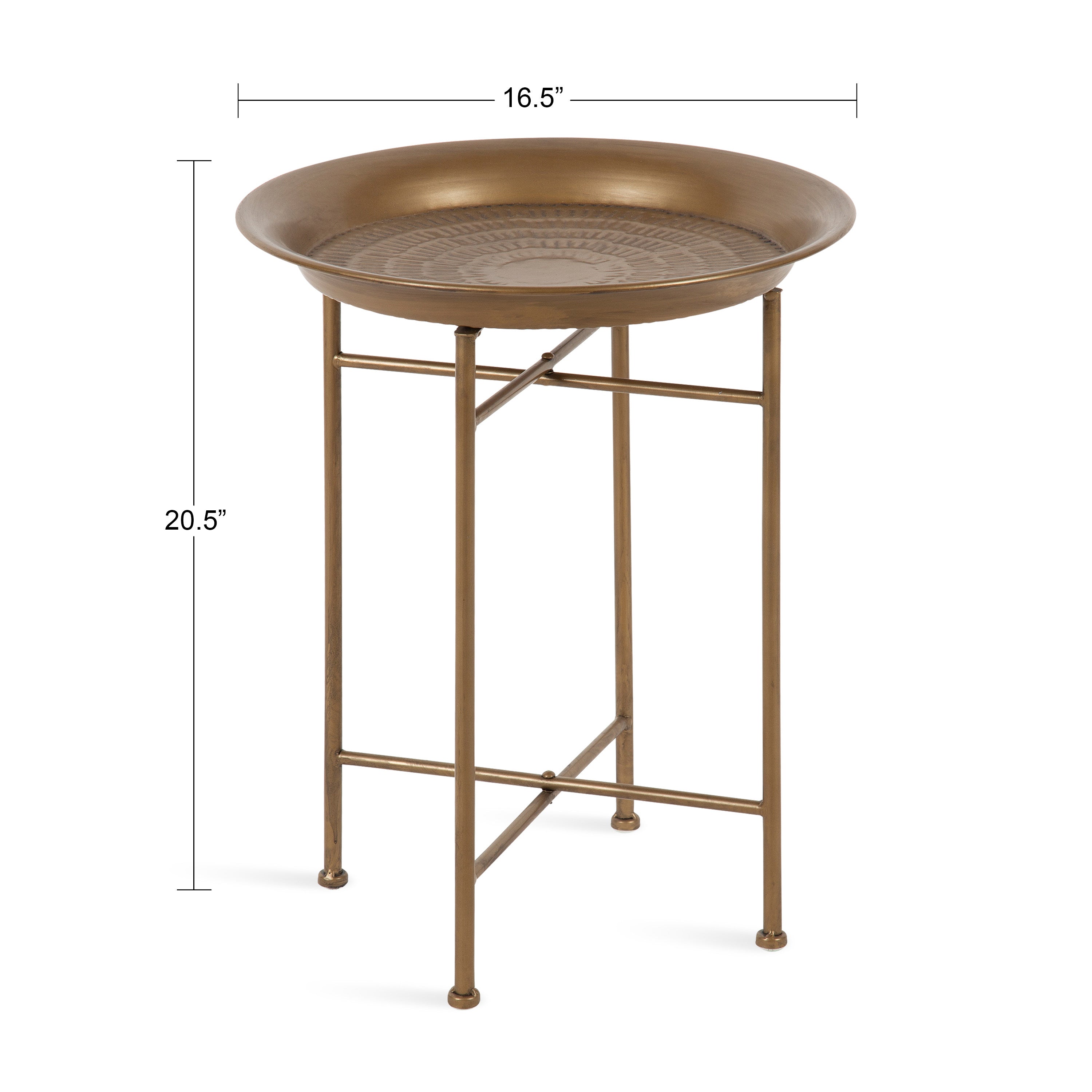 Mahdavi Round Metal Accent Table