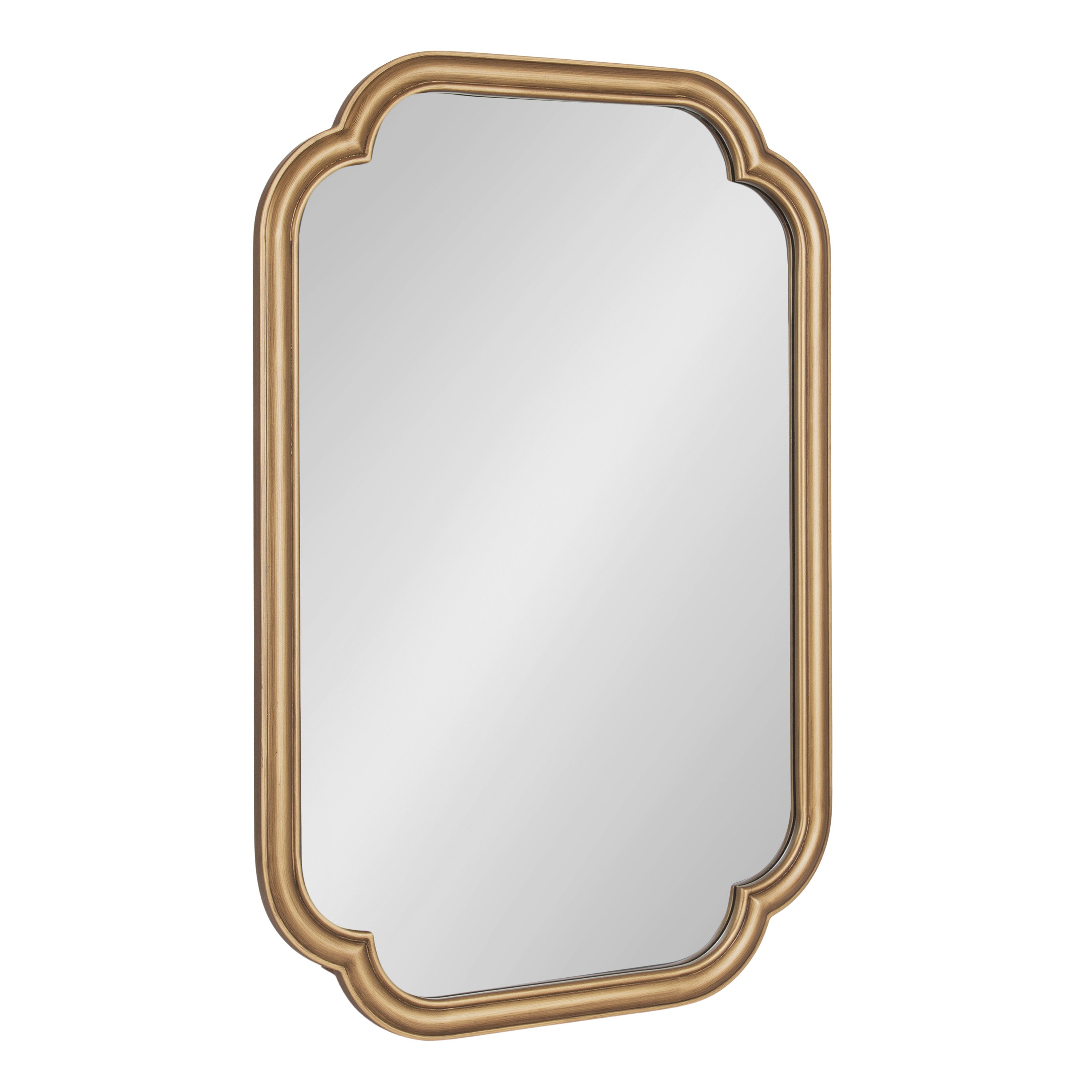 Scallop Mirror Gold 24x36 1