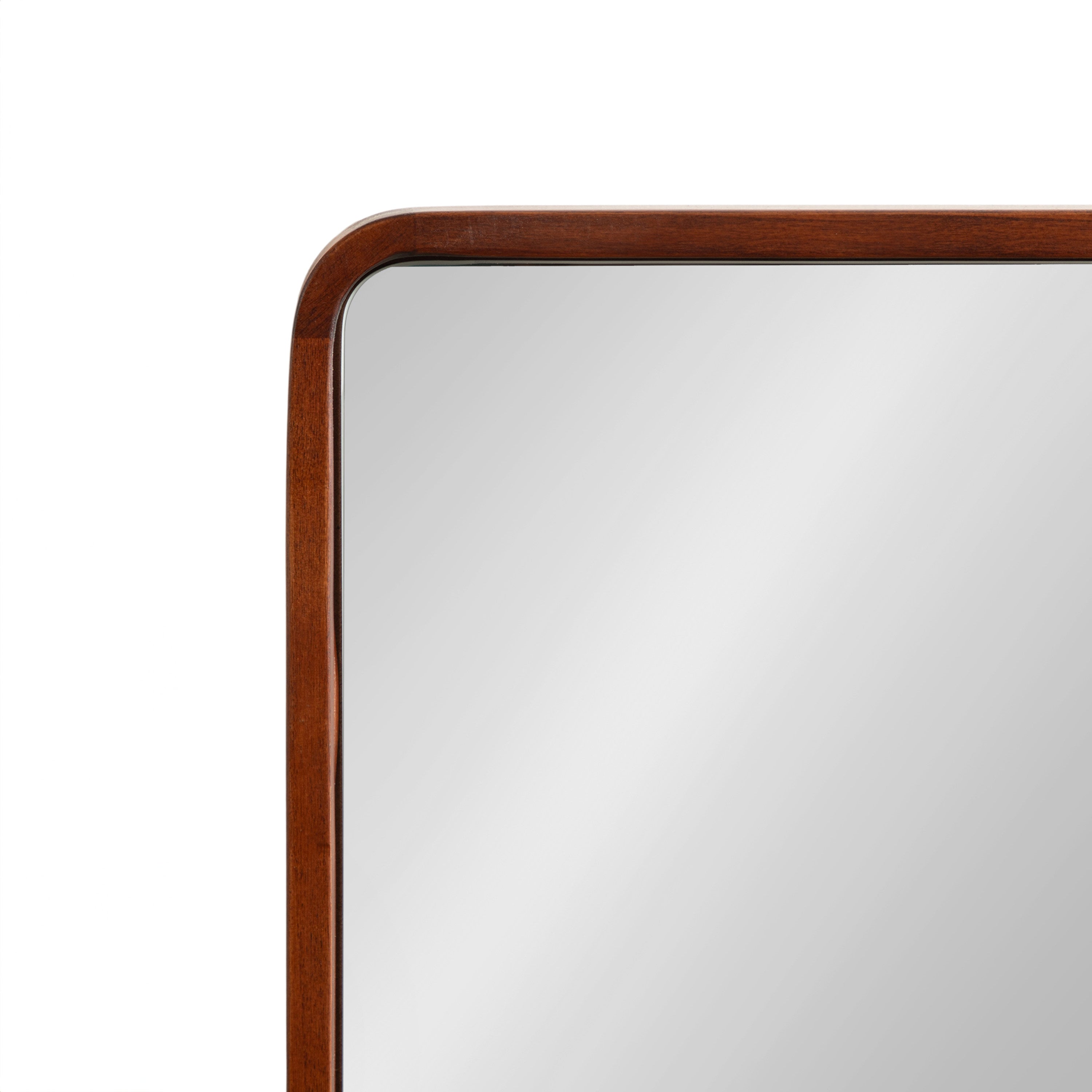 Rectangle Mirror Dark Brown 24x30 3