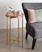 Tea Table Gold Pink 14x14x26 6