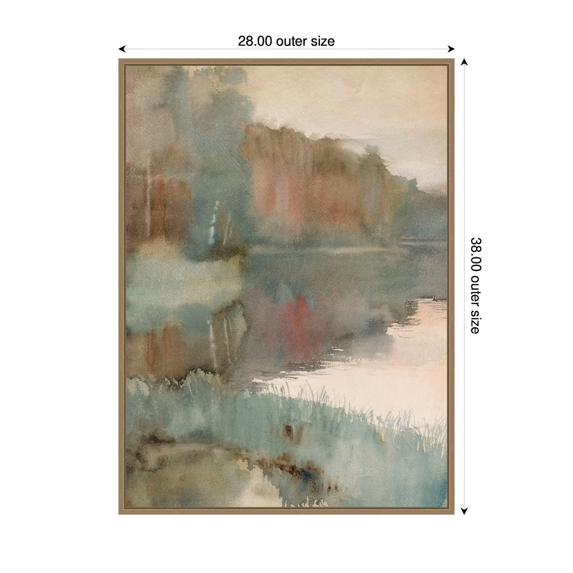 Framed Canvas 28x38 Sylvie Dark Gold 2