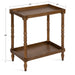 Side Table 22x14x26 Rustic Brown 2