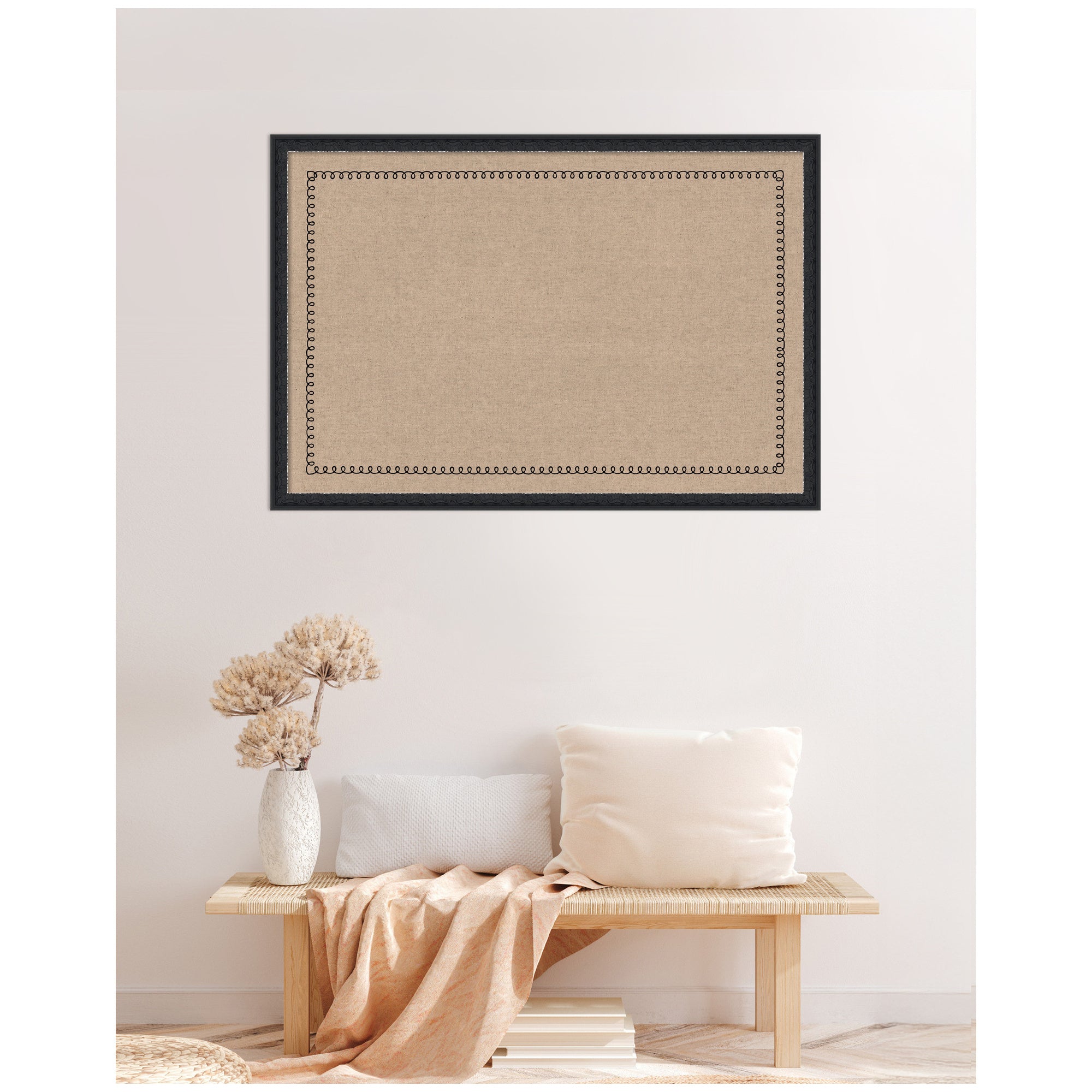 Pinboard Bethany Black 38x26 7