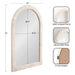 Arch Mirror 20x30 White 2