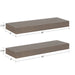 Floating Shelf 2 Piece 24 Inch Gray 2