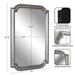 Scallop Mirror Silver 24x36 2
