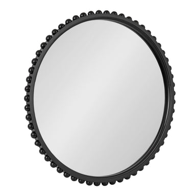 Round Mirror Black 24x24 1