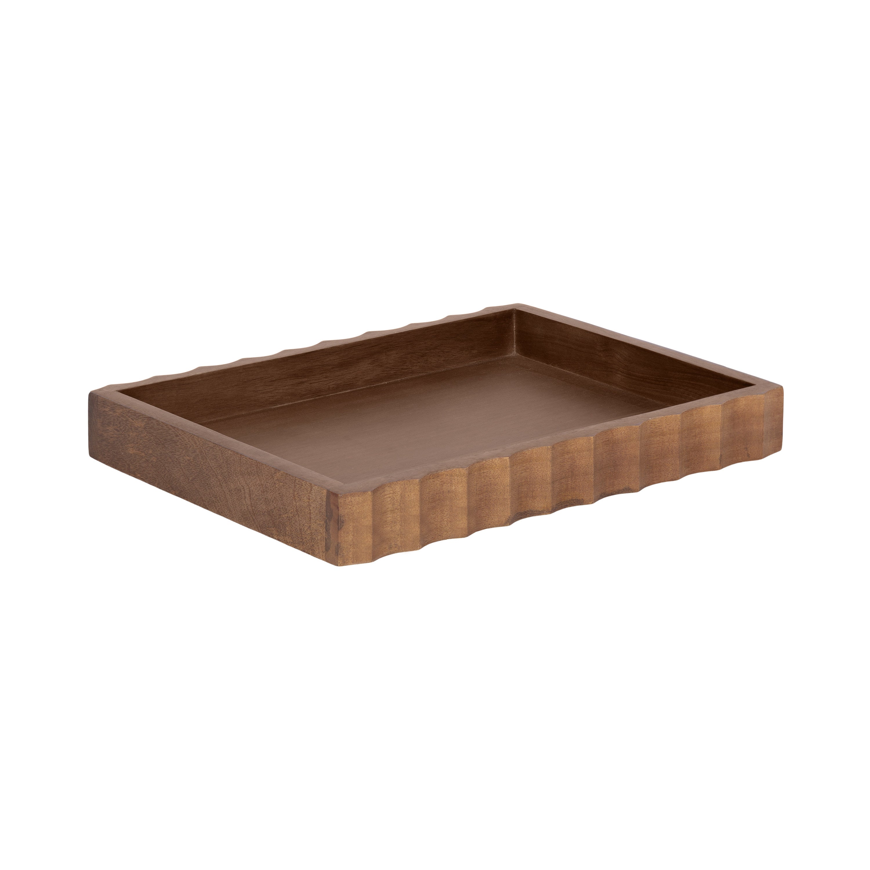 Serving Tray Walnut Brown 16x12 1