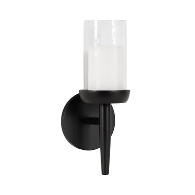 Wall Sconce Black 5x5x13 1