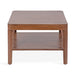 Coffee Table Walnut Brown 26x26x18 5