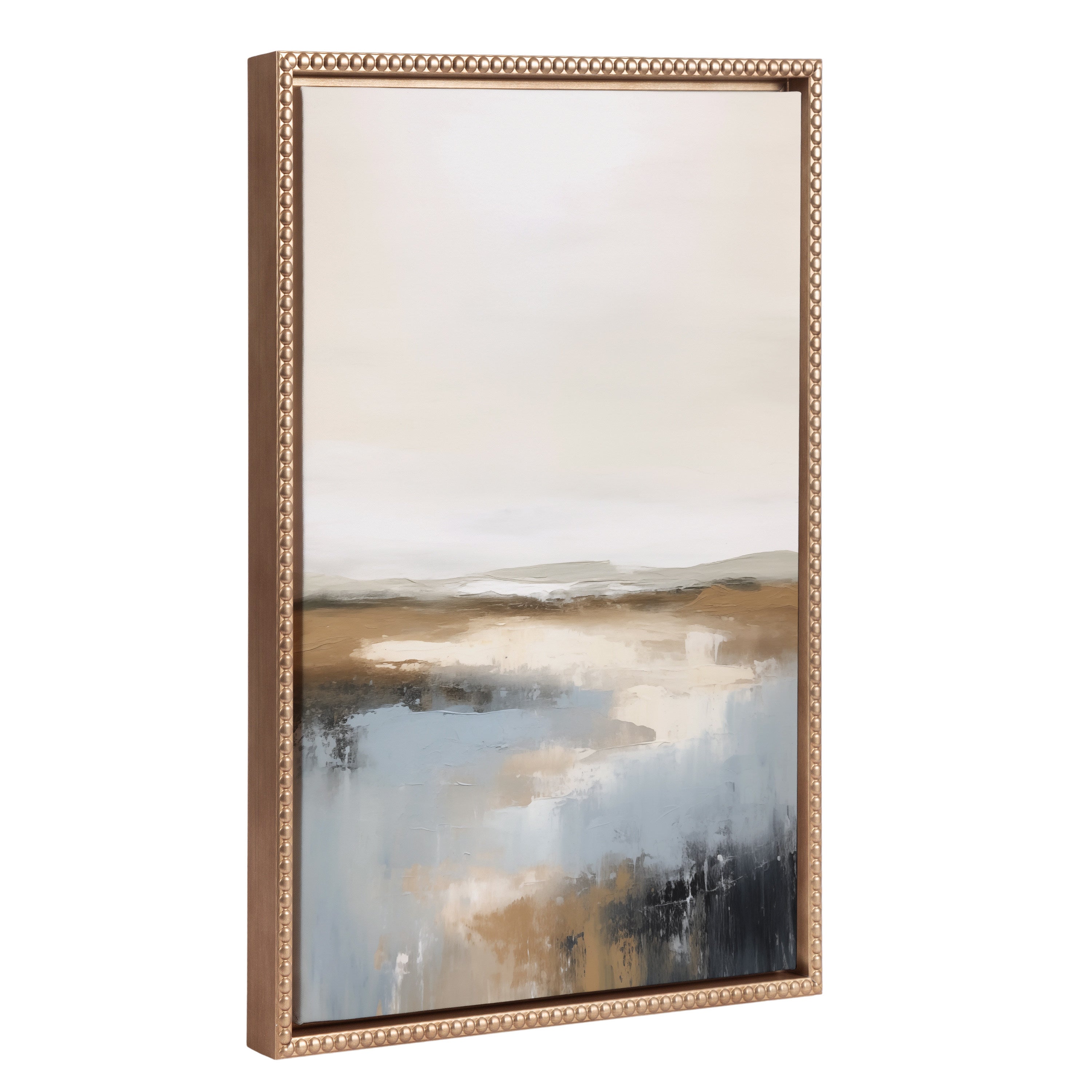 Framed Canvas 18x24 Sylvie Beaded Dark Gold 1