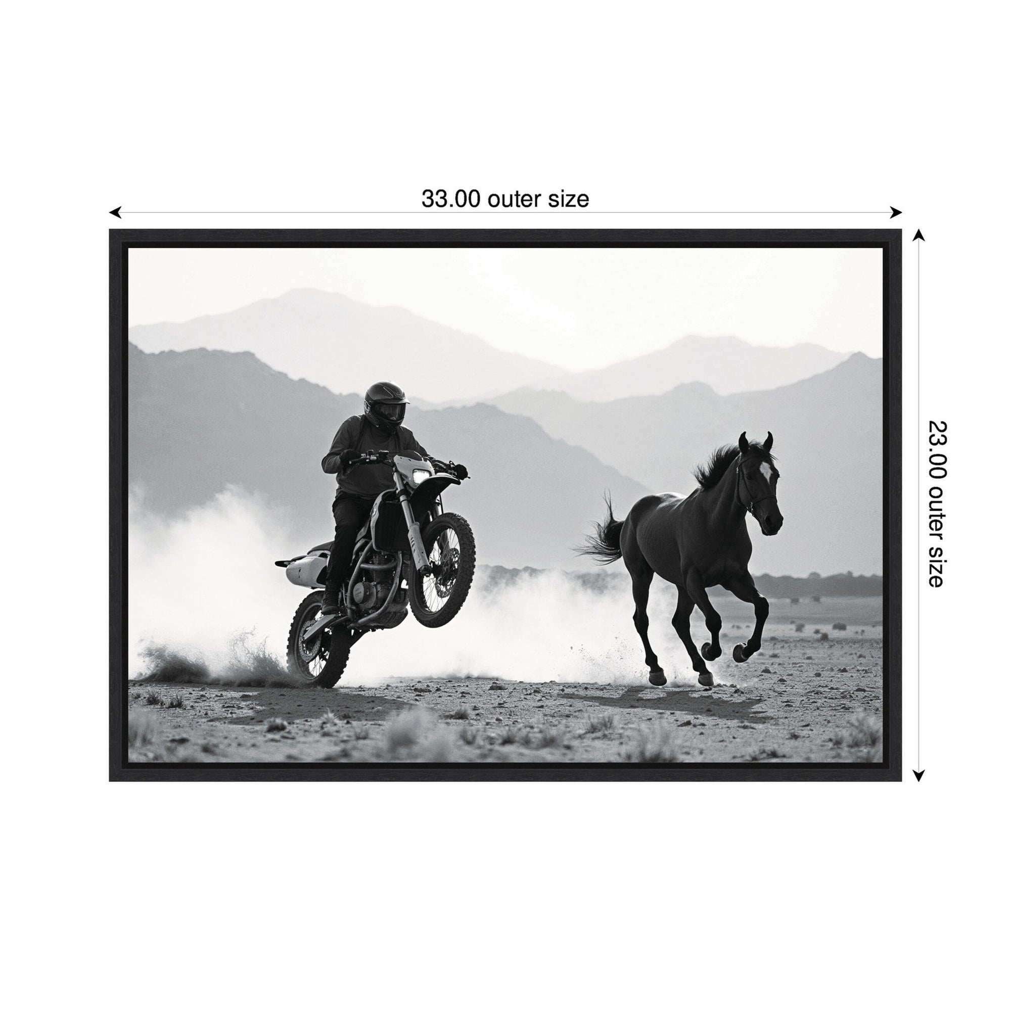 Framed Canvas Sylvie Black 33x23 2