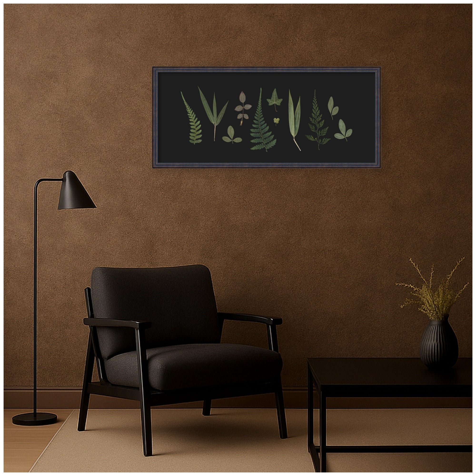Framed Art 42x19 Dark Bronze Scoop 7
