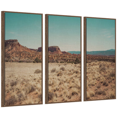 Art Set Sylvie Walnut 3 Piece Set 18x40 1