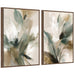 Framed Canvas Sylvie Walnut 2 Piece Set 23x33 1