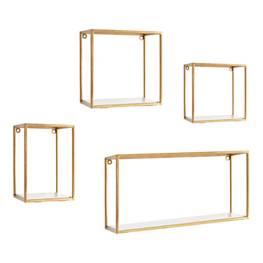 Accent Shelf Gold 4 Piece 1