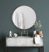 Round Mirror Pewter 26x26 7