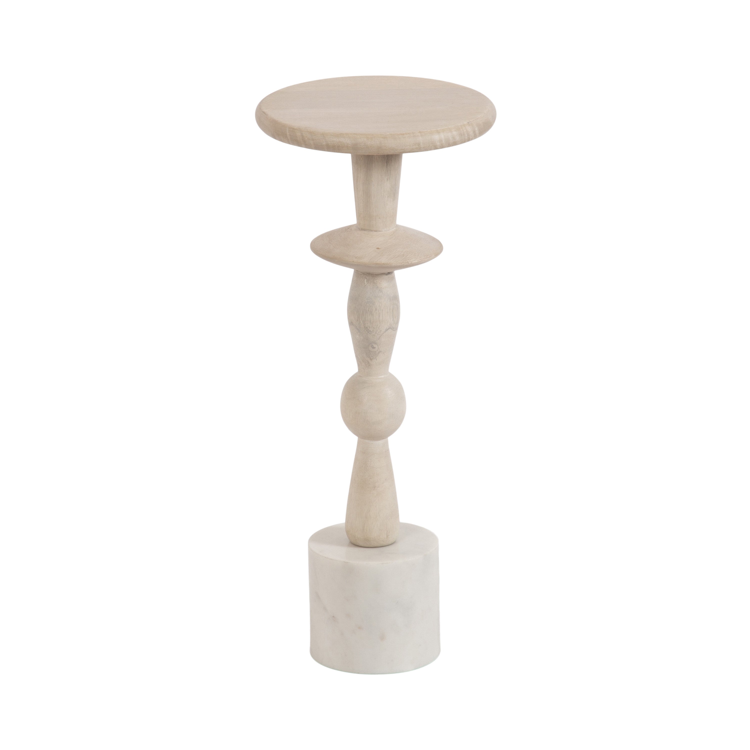 Drink Table White Natural 9x9x22 1