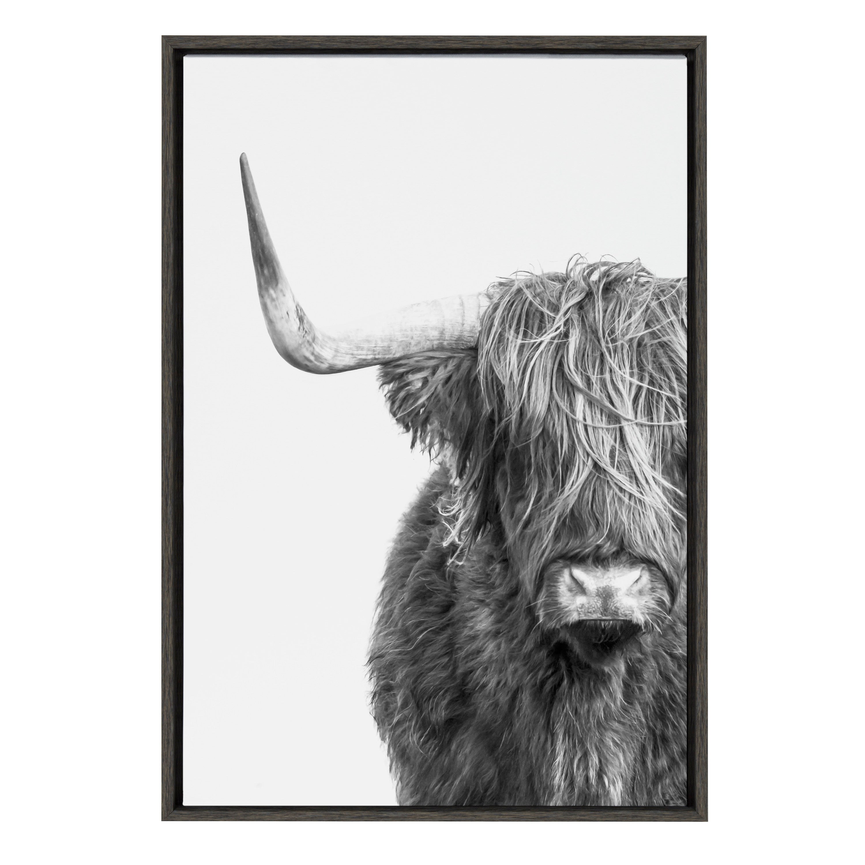 Framed Canvas Sylvie Dark Gray 23x33 1