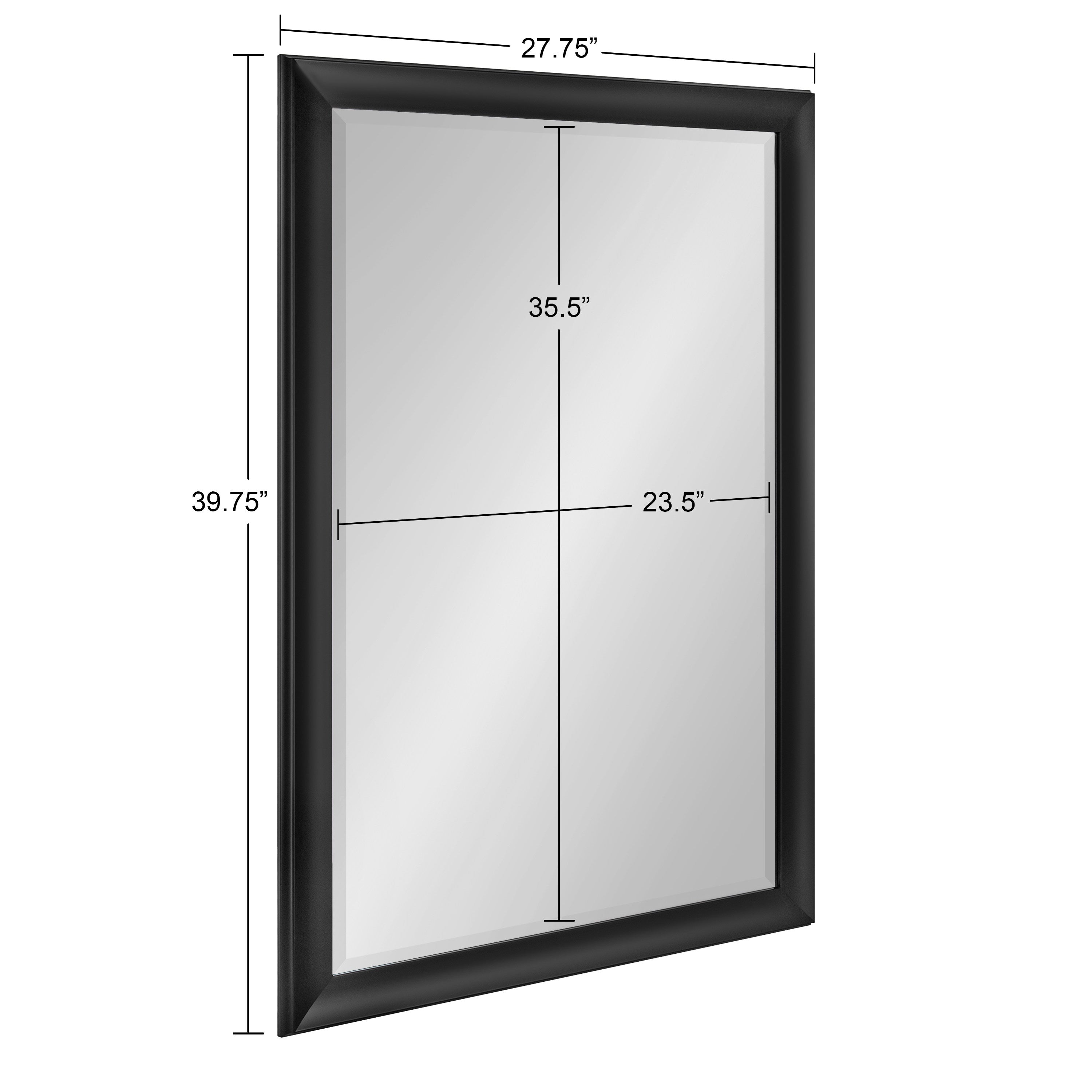 Rectangle Mirror Black 28x40 5