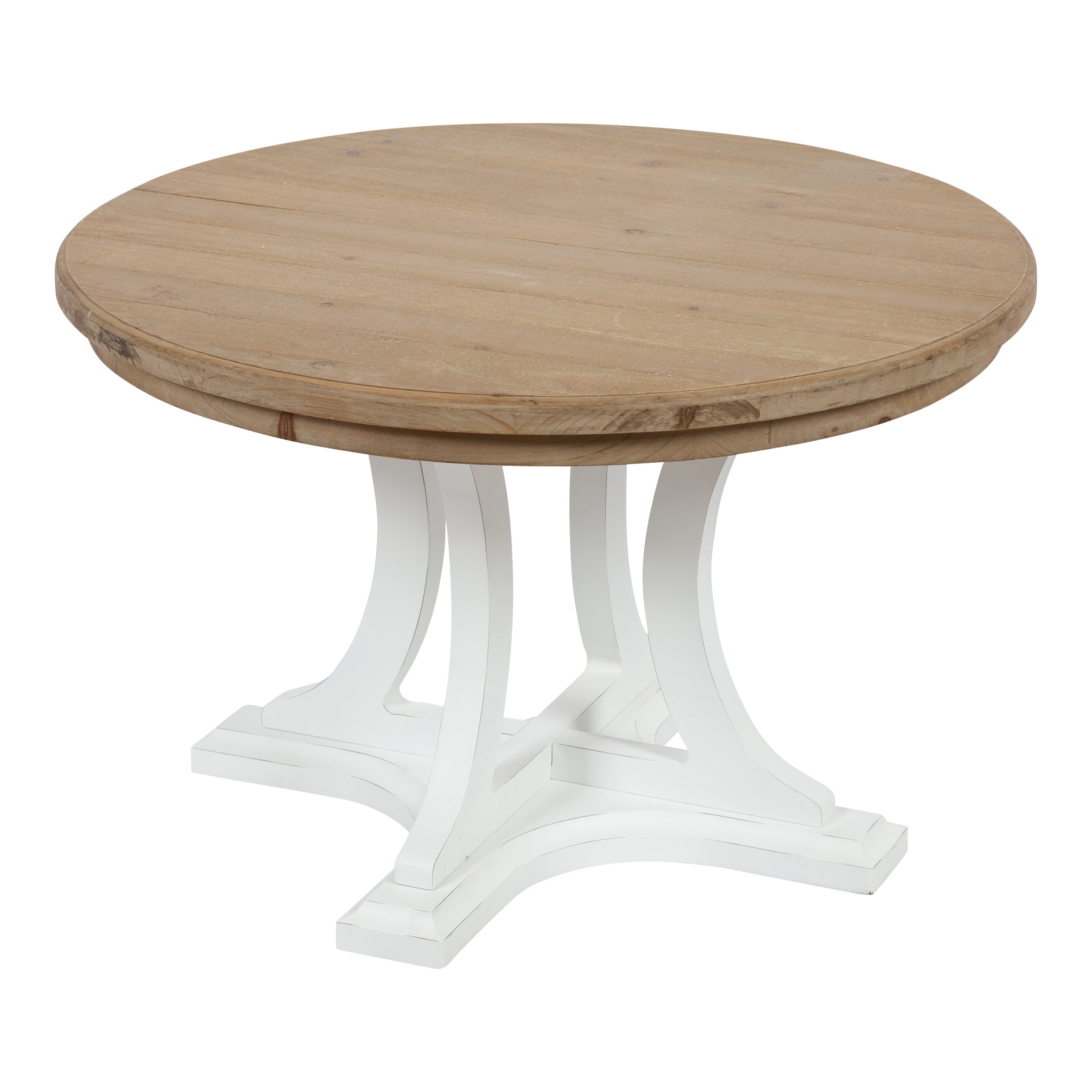Coffee Table Rustic Brown White 28x28x18 1
