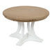 Coffee Table Rustic Brown White 28x28x18 1