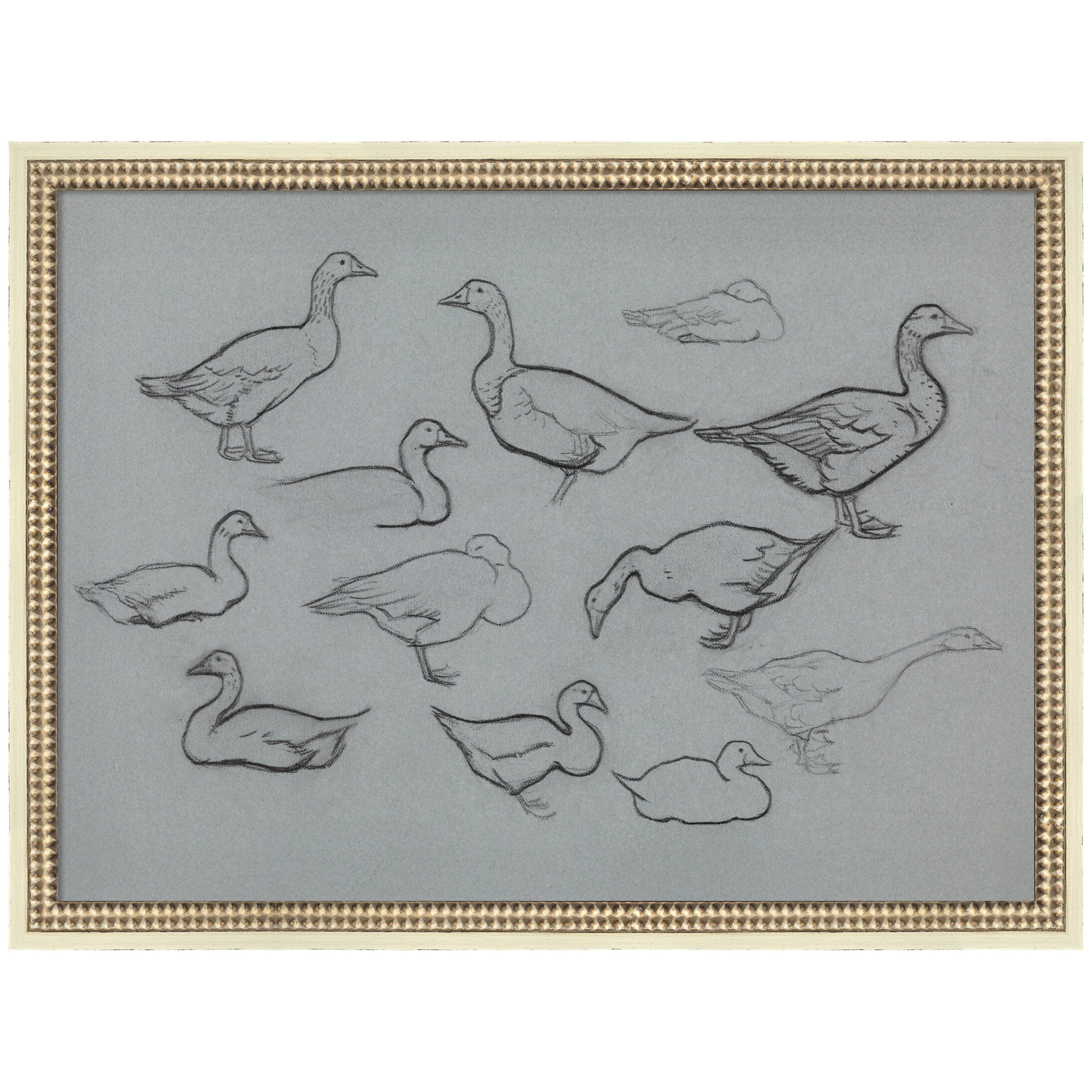 Mounted Canvas 26x20 Castellan Distressed White 1