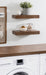Floating Shelf 2 Piece 18 Inch Rustic Brown 7