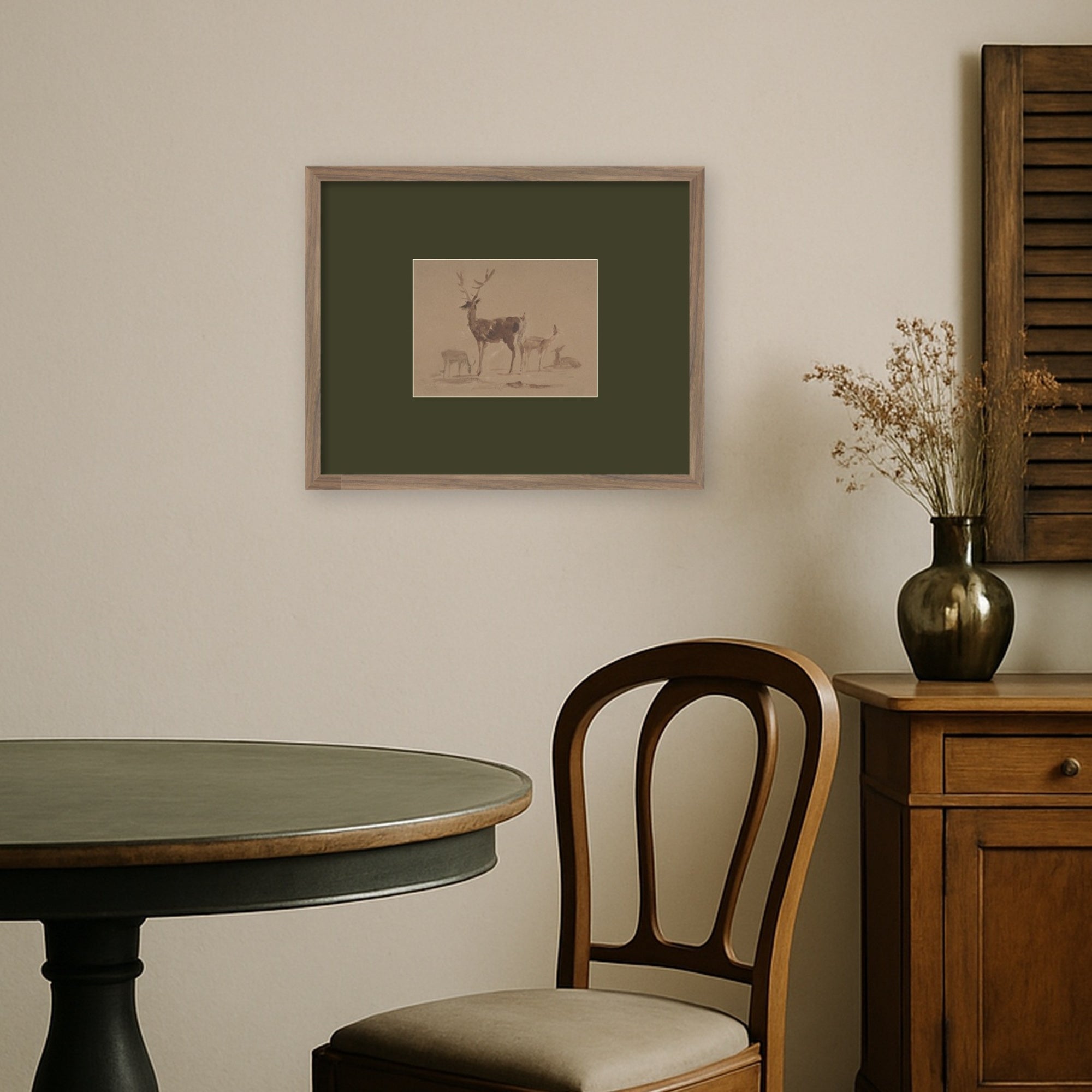 Framed Art Svelte Walnut 21x17 5