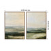 Framed Canvas Sylvie Walnut 2 Piece Set 28x38 2