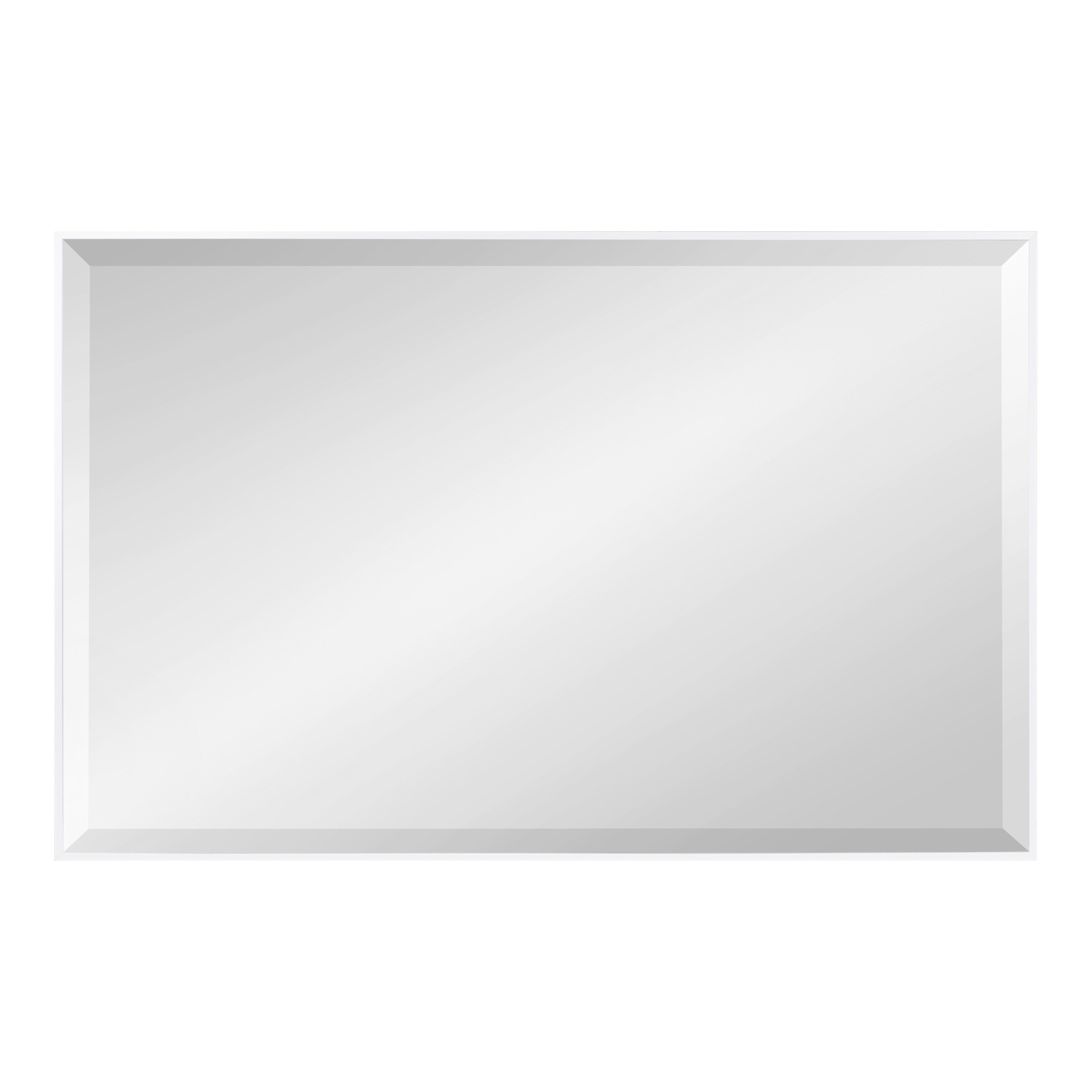 Rectangle Mirror White 24.75x36.75 2