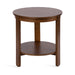 Side Table Walnut Brown 22x22x24 5