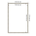 Dry Erase Board Belvedere Silver 25x37 2