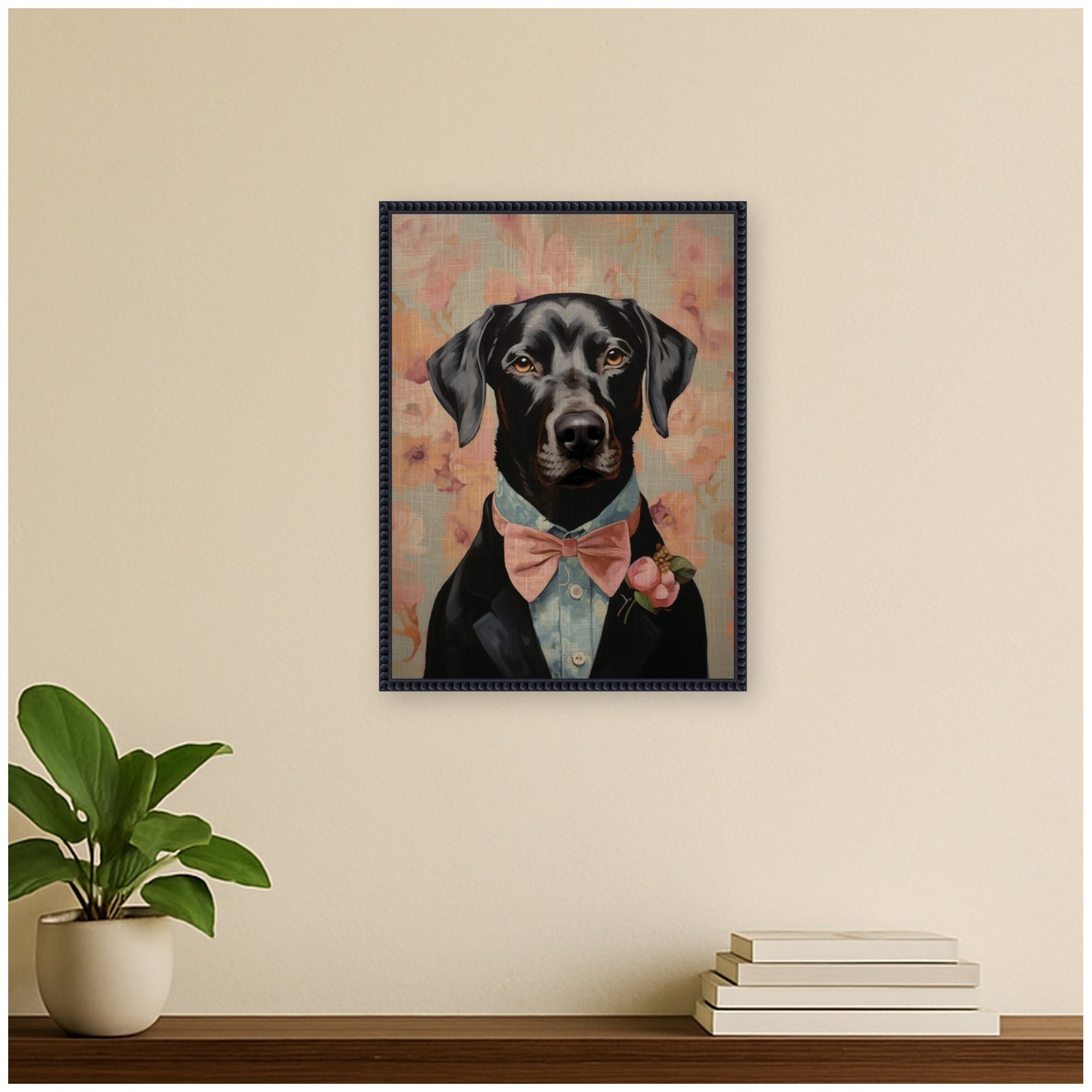 Framed Canvas 18x24 Sylvie Beaded Black 5