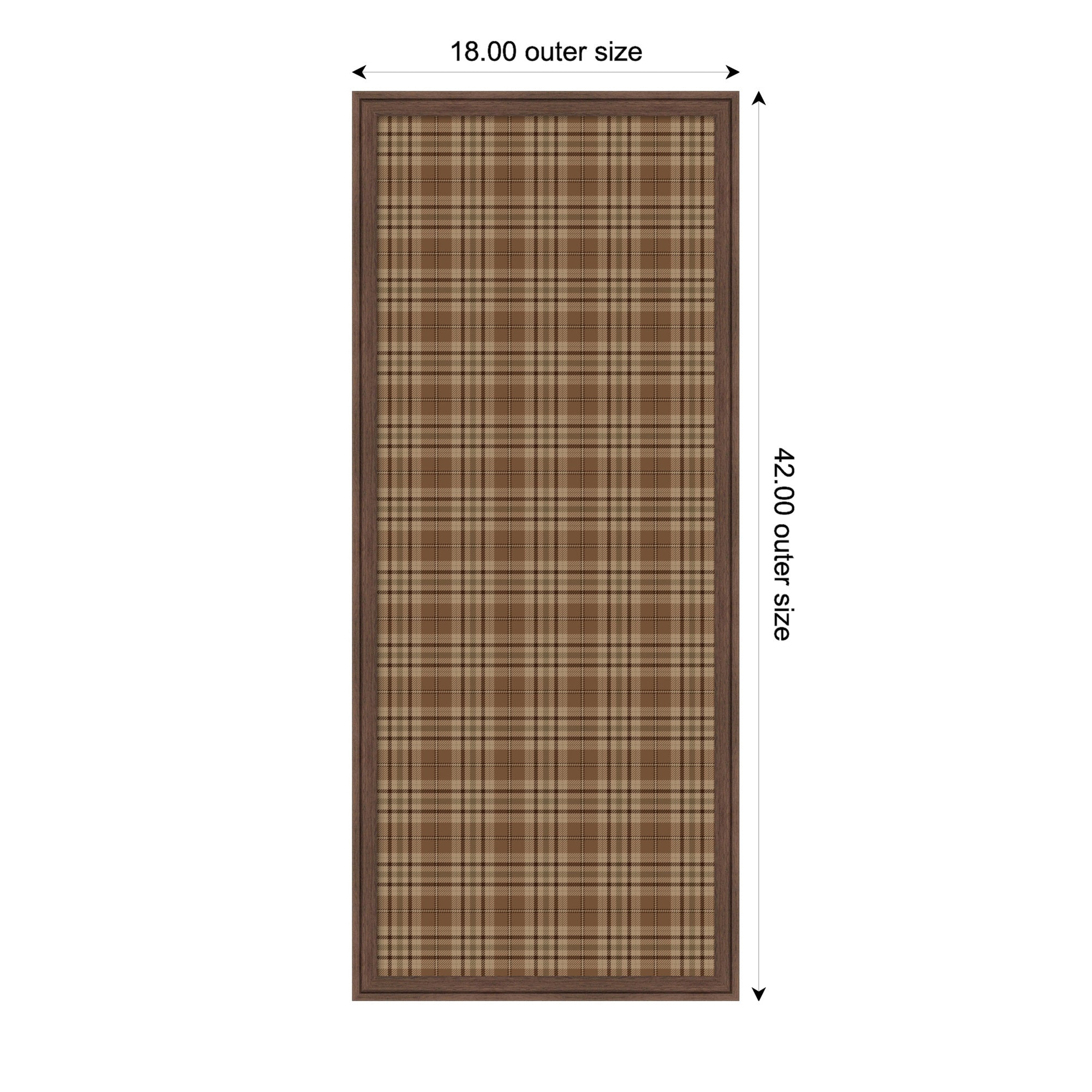 Pinboard 18x42 Florence Medium Brown 2