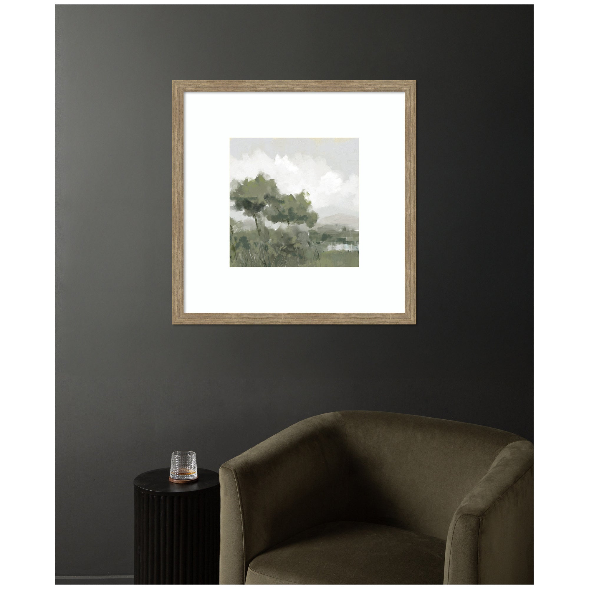 Shades of Olive No. 1 by Mary Sparrow Framed Wall Art Print