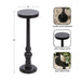 Side Table Black 8x8x23 2
