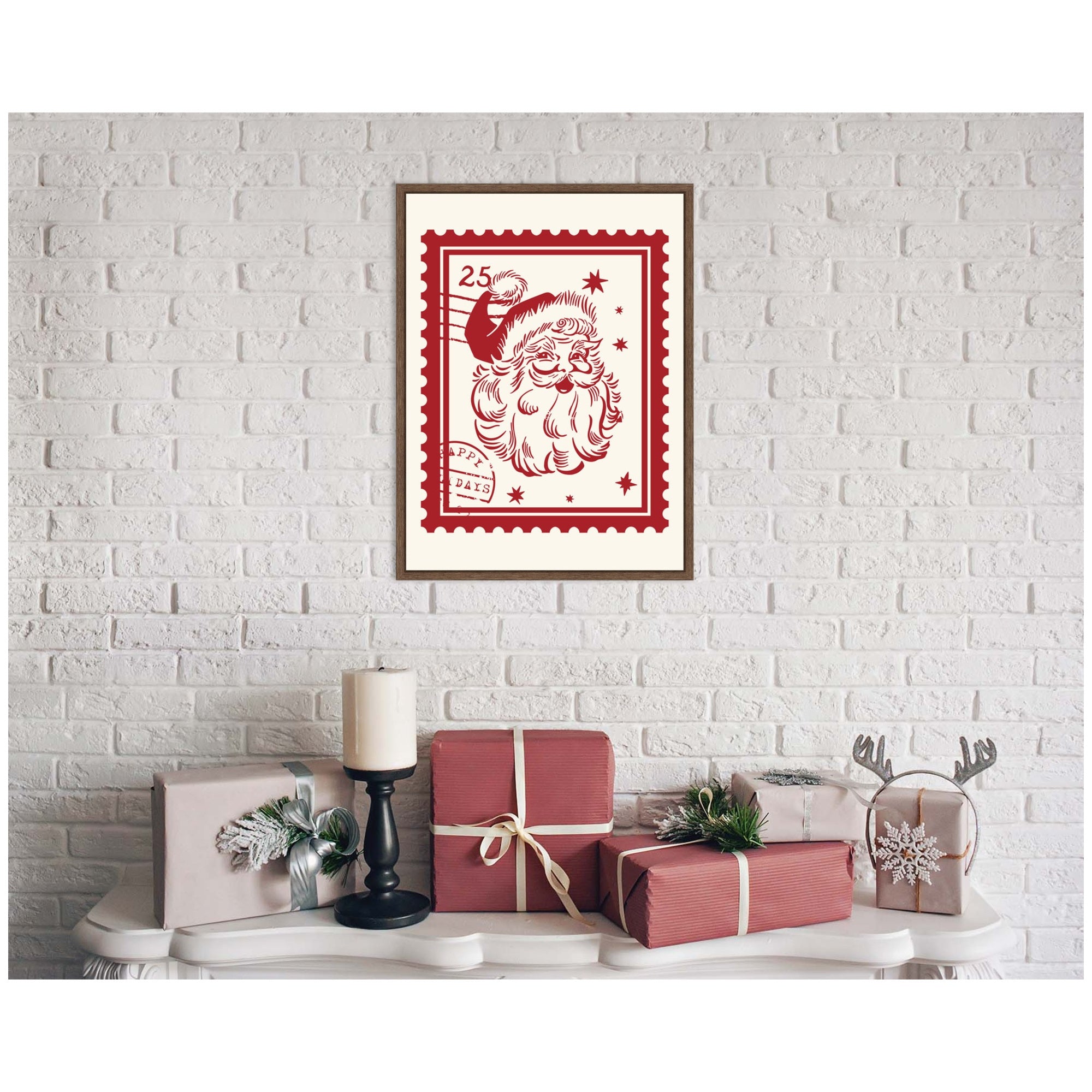 Framed Canvas Sylvie Walnut 18x24 5