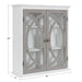 Cabinet 24x8x28 White Gray 2