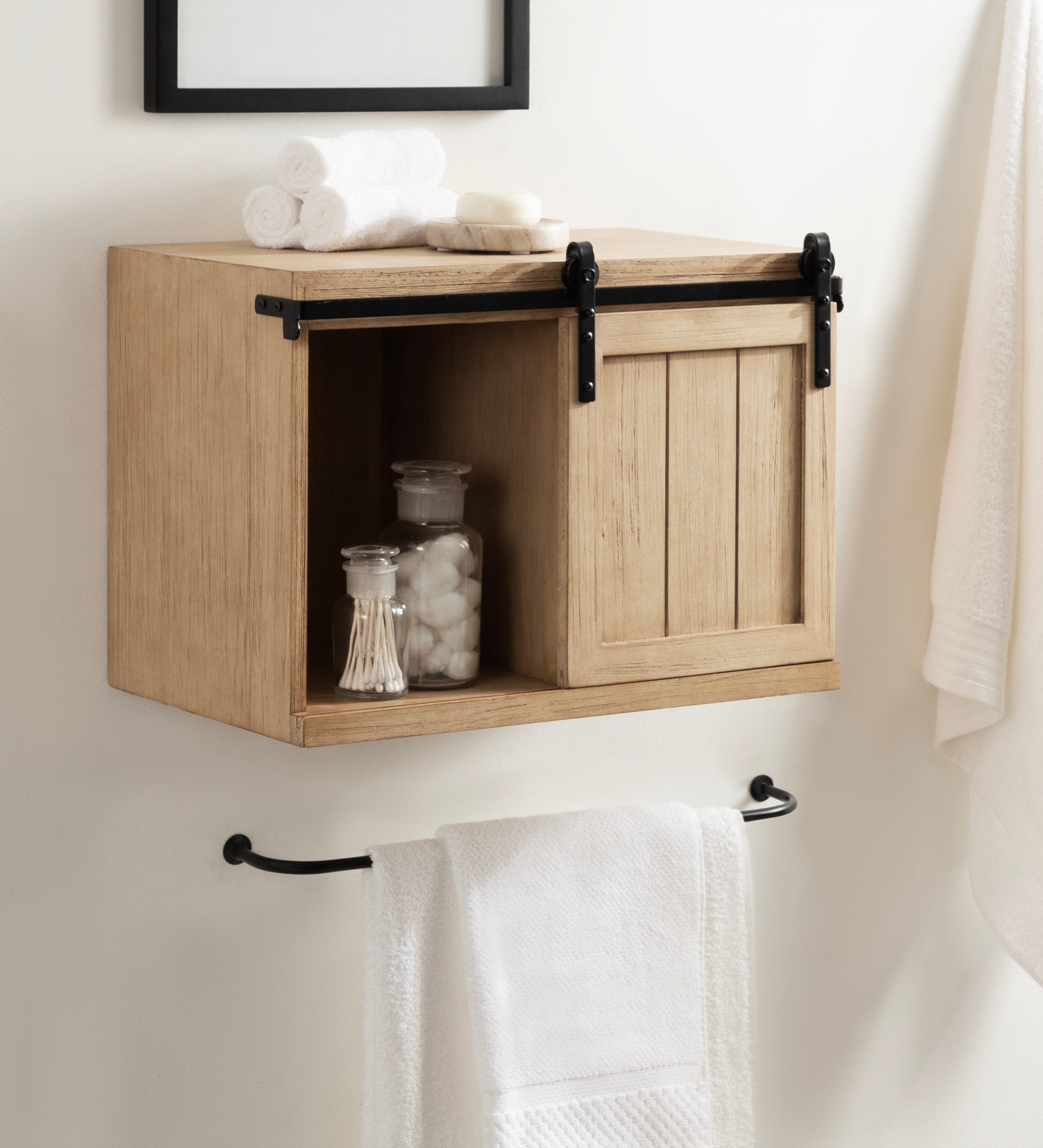 Floating Side Table Natural 20x12x15 7