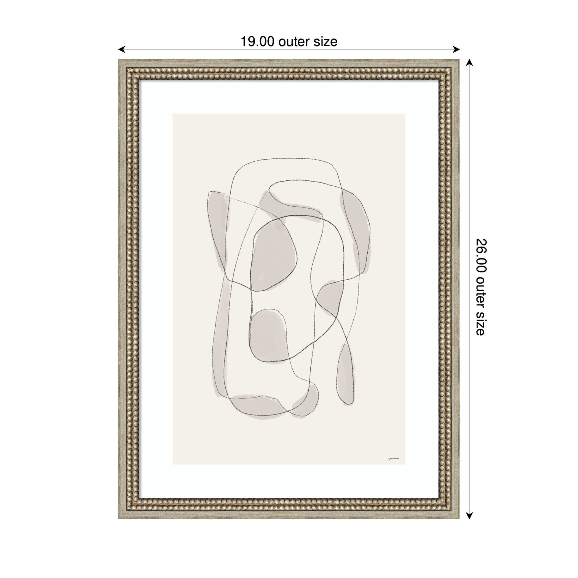 Minimalist Lines by Gabrielly Guedes Framed Wall Art Print