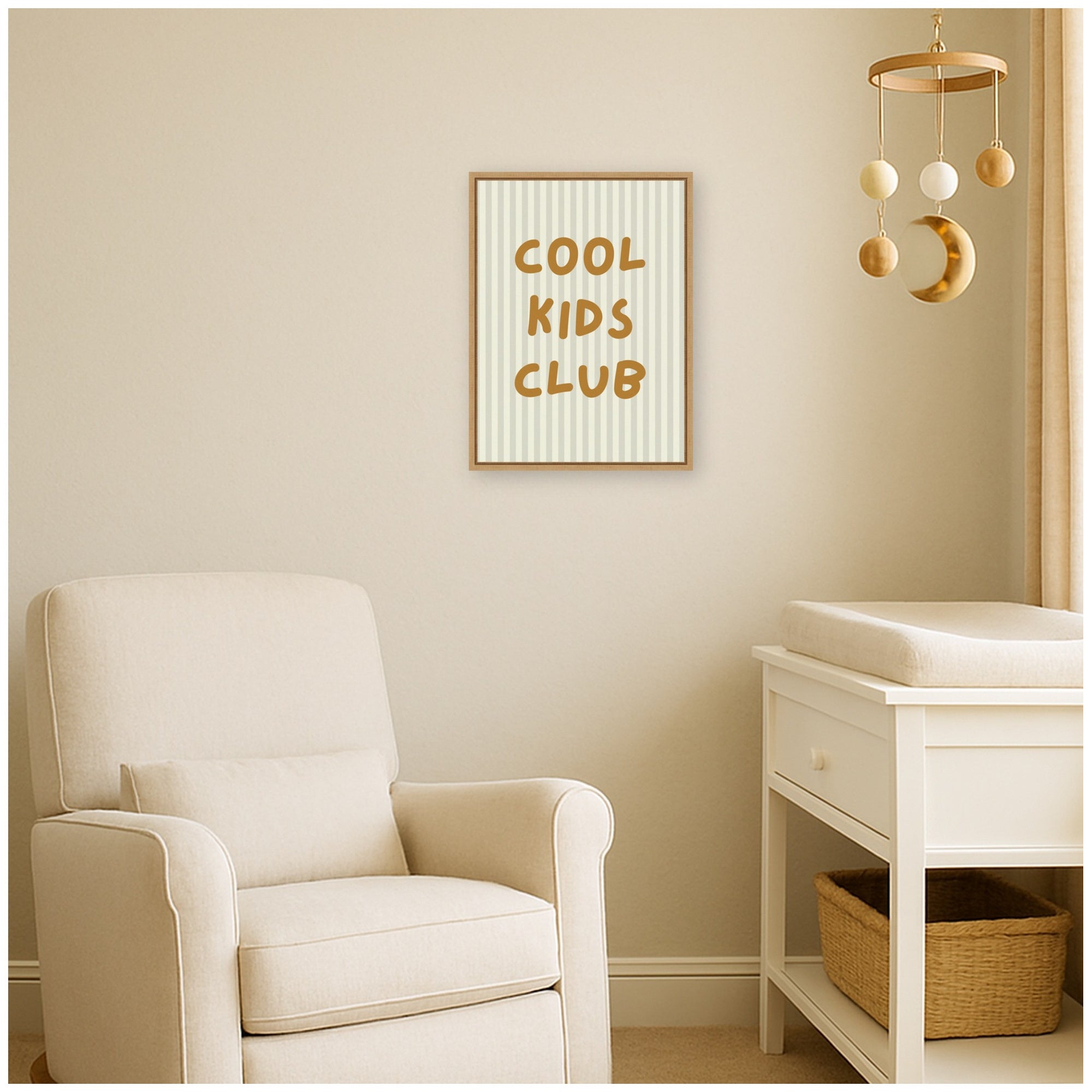 Cool Kids Club by Laura Moss Framed Canvas Wall Art Print