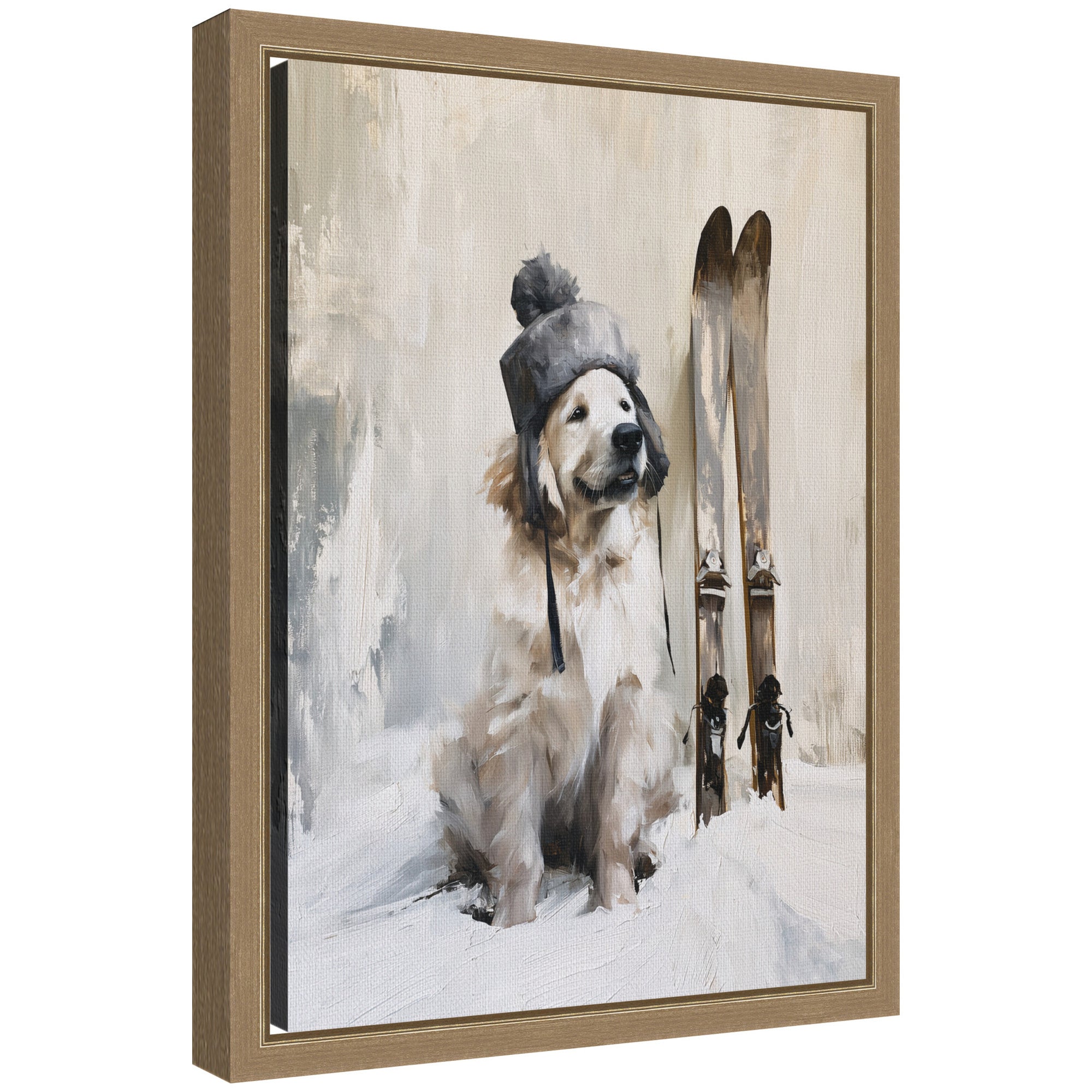 Framed Canvas Sylvie Dark Gold 10x13 1