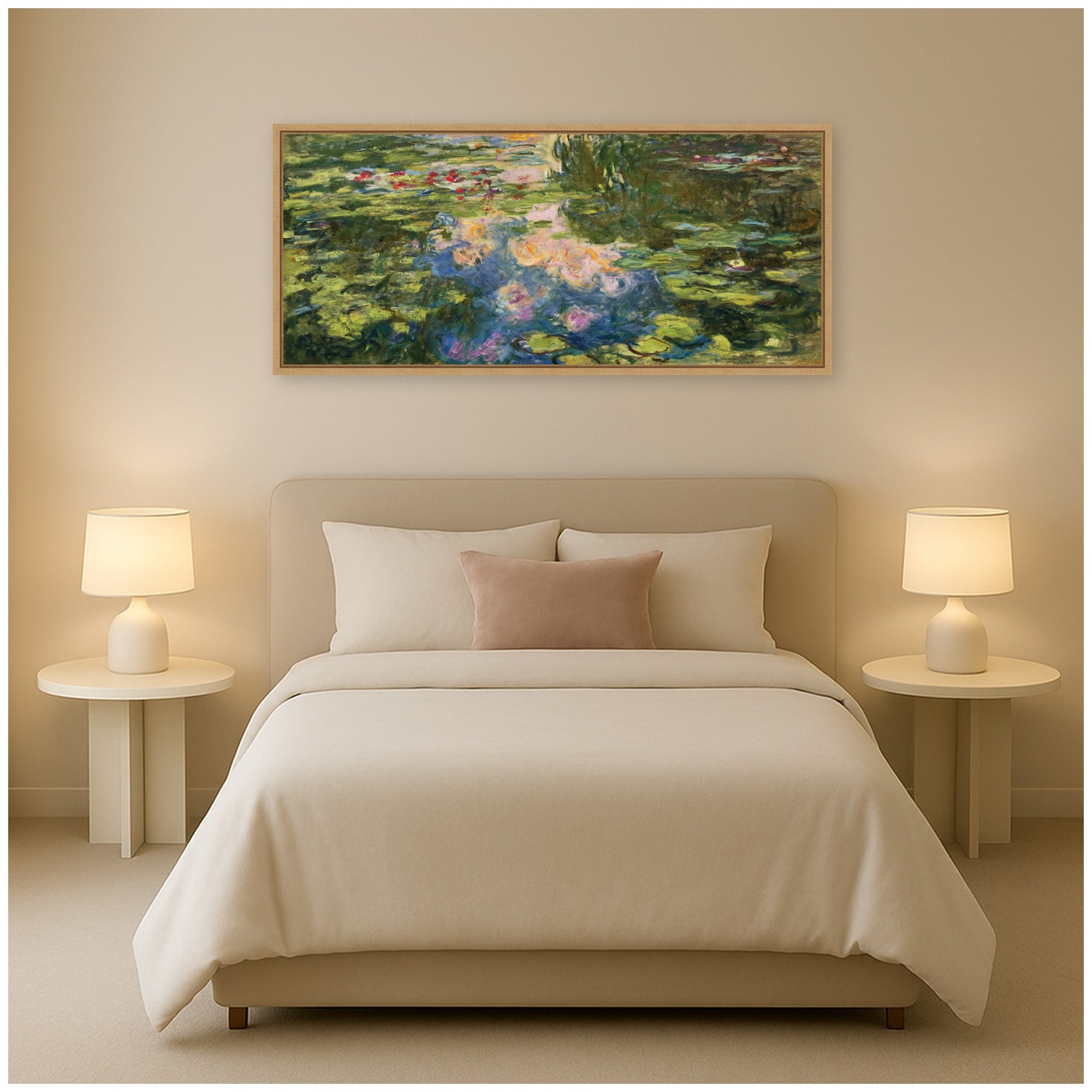 Framed Canvas 40x18 Sylvie Natural 7