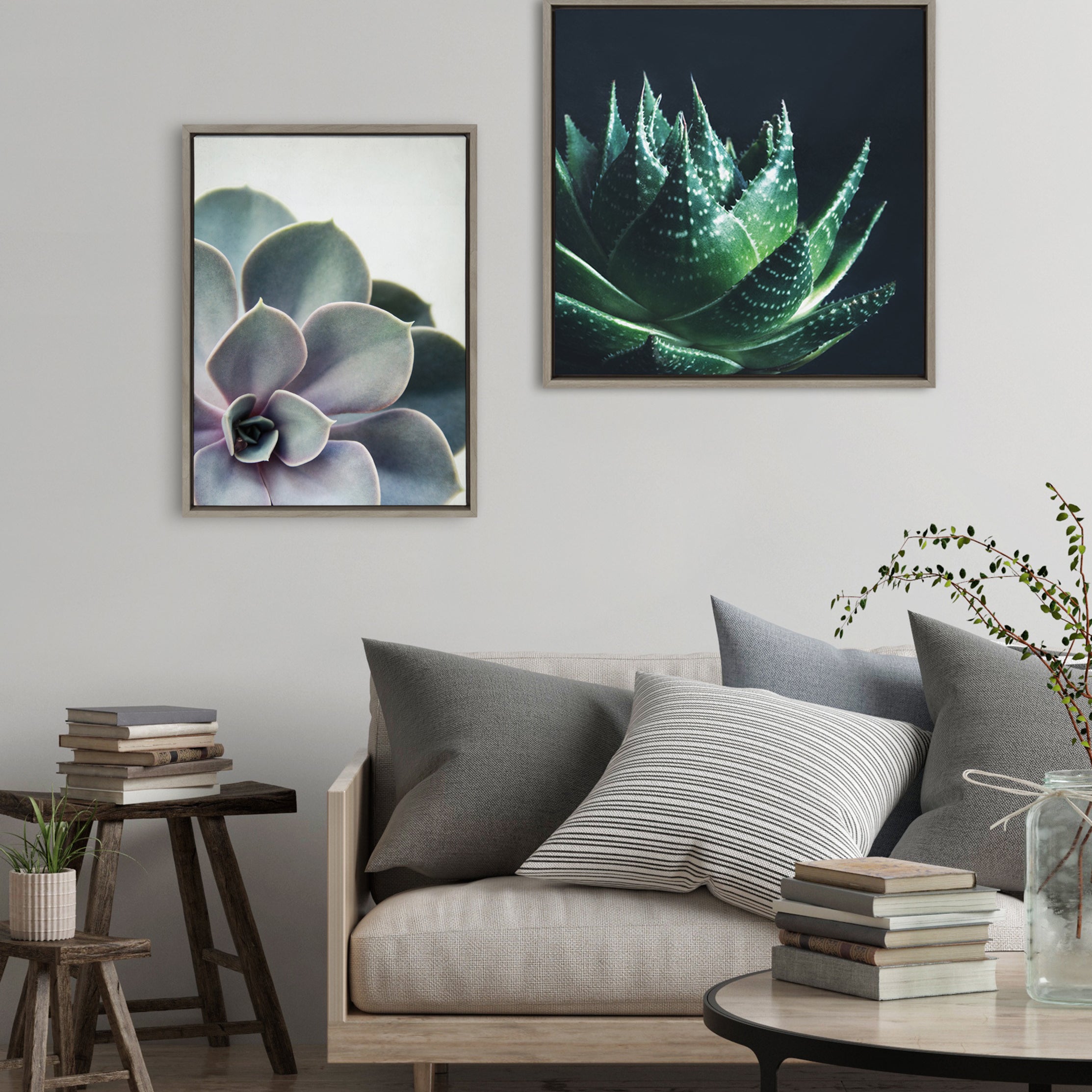 Framed Canvas Sylvie Graywash 18x24 7