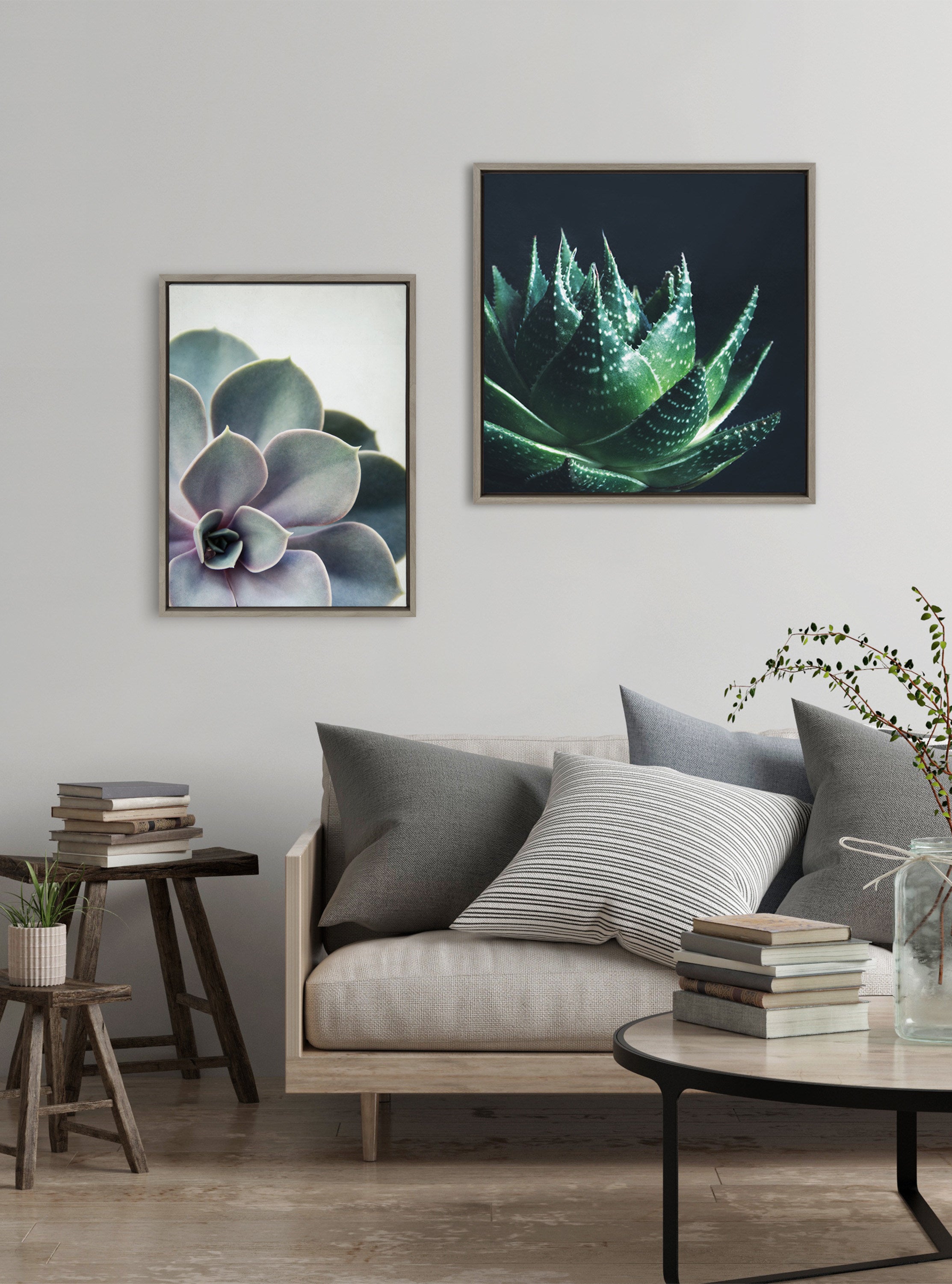 Framed Canvas Sylvie Graywash 18x24 7