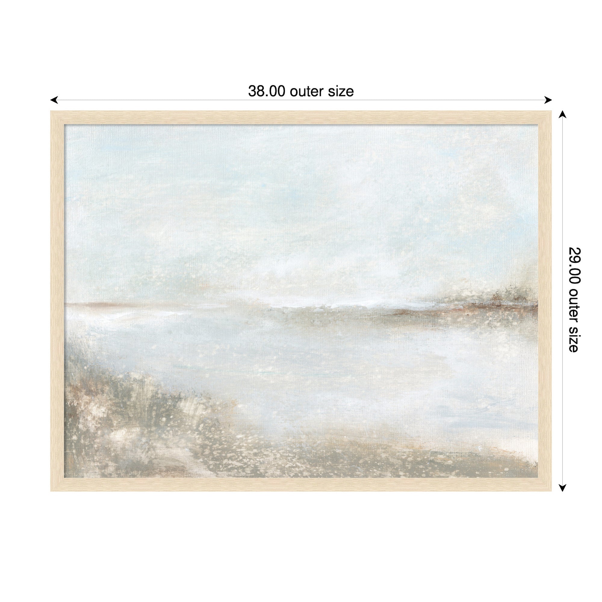 Mounted Canvas 38x29 Woodgrain Stripe Blonde 2